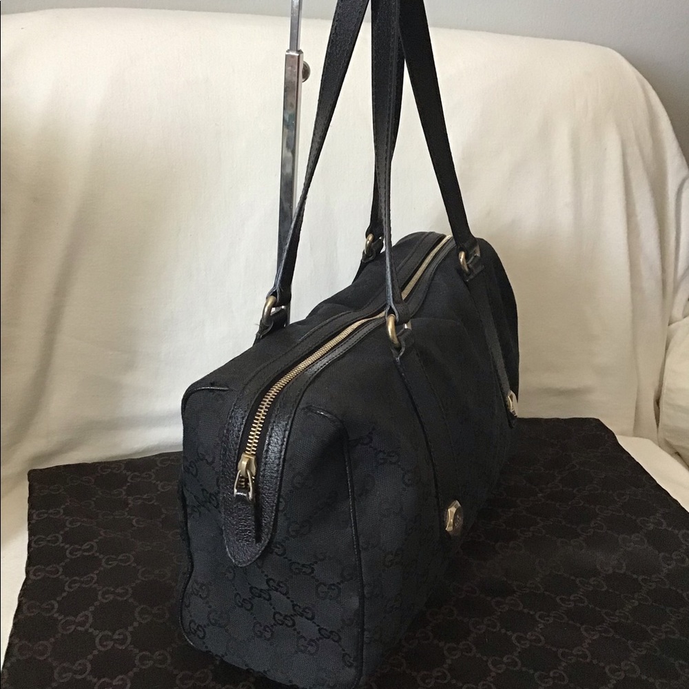 SOLD🎉🎉GUCCI Guccissima  Charmy Boston Black  Bag - Picture 2 of 8